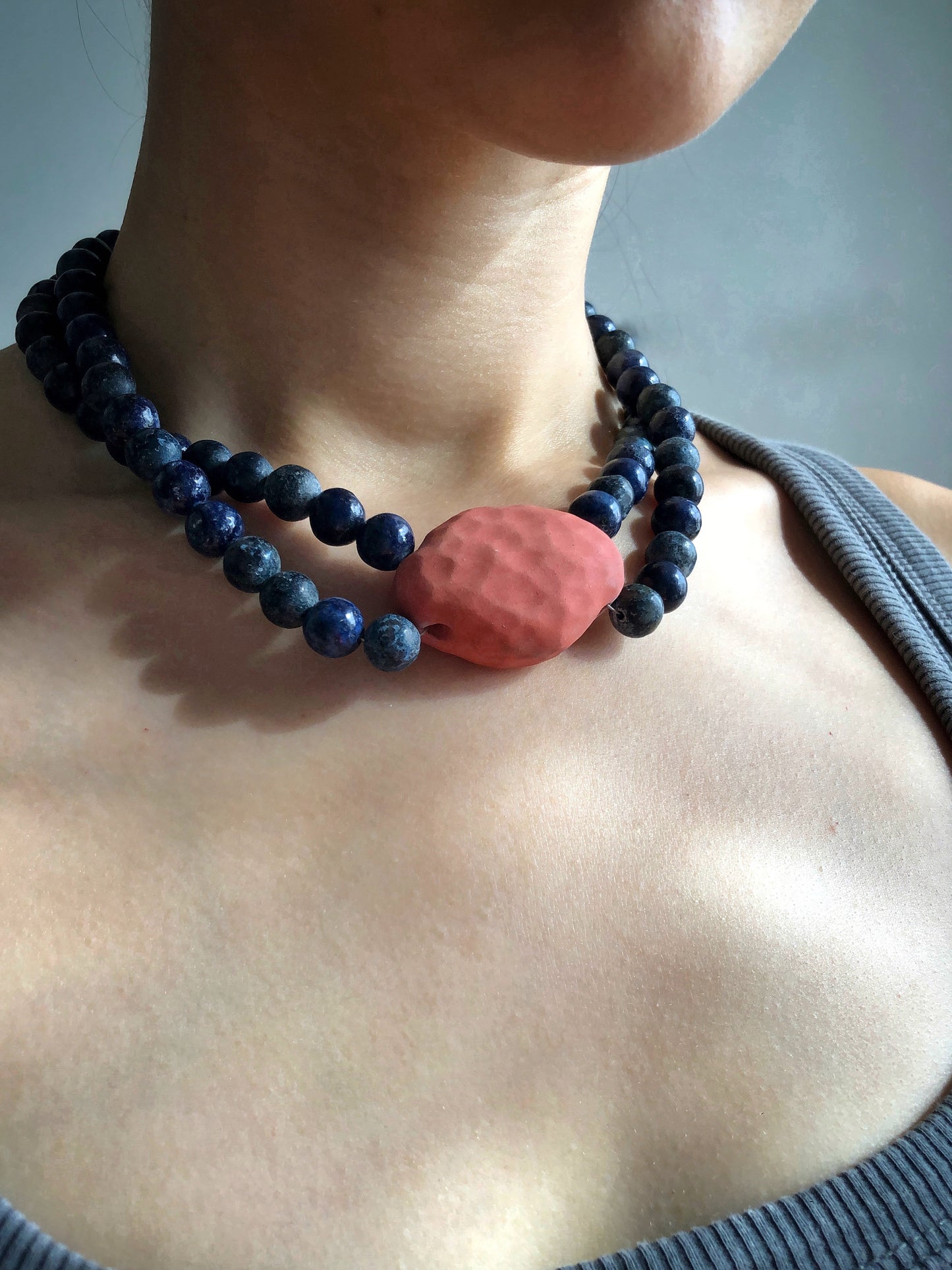Semilla Terracota collar
